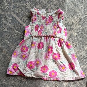 Zara Pink and Cream Floral Kids Dress
